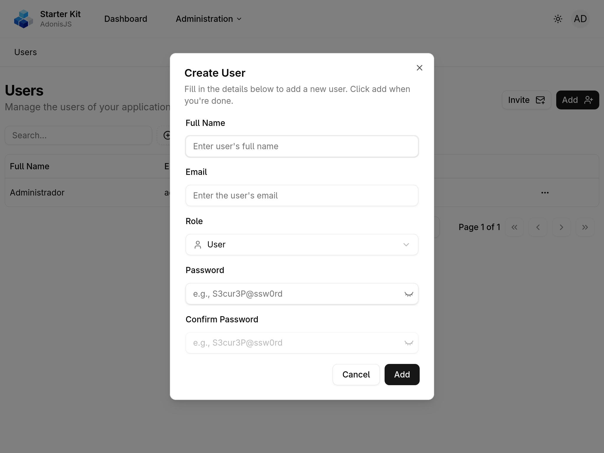 User Dashboard
